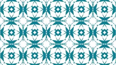 Kaleydoskop sıra desenleri. Soyut çok renkli hareketli grafik arka plan. Güzel parlak süsleme. Sorunsuz döngü.