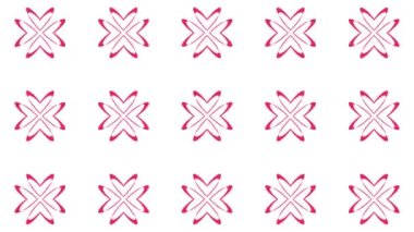 Kaleydoskop sıra desenleri. Soyut çok renkli hareketli grafik arka plan. Güzel parlak süsleme. Sorunsuz döngü.