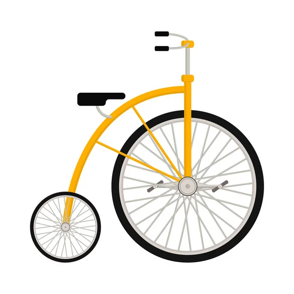 ไอคอนจักรยานเซอร์คัส ภาพการ์ตูนของจักรยานละครสัตว์ เวกเตอร์โดดเดี่ยว retro แสดงไอคอนแบนสําหรับเว็บ — ภาพเวกเตอร์สต็อก