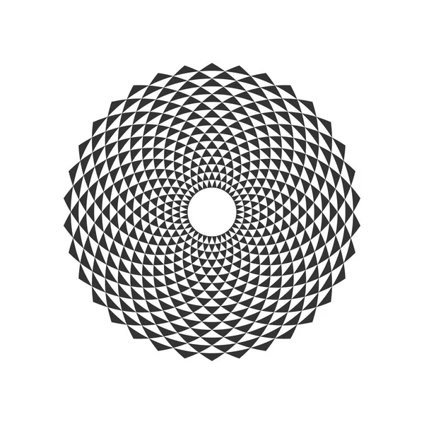 Élément de conception fractale circulaire — Image vectorielle
