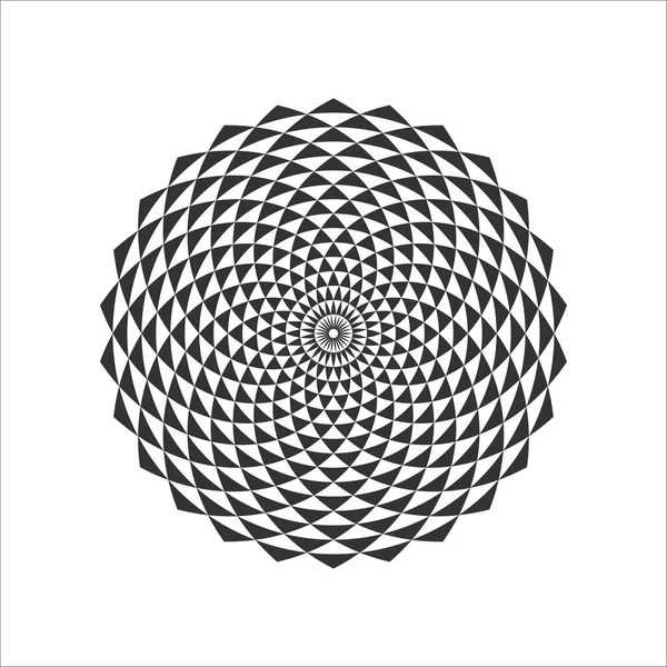 Circular Fractal Design Element — Stock Vector