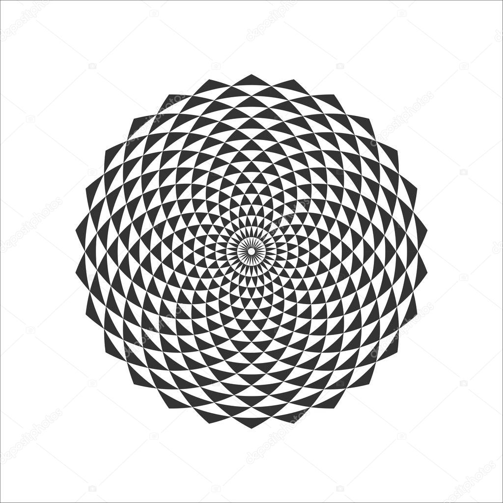 Circular Fractal Design Element