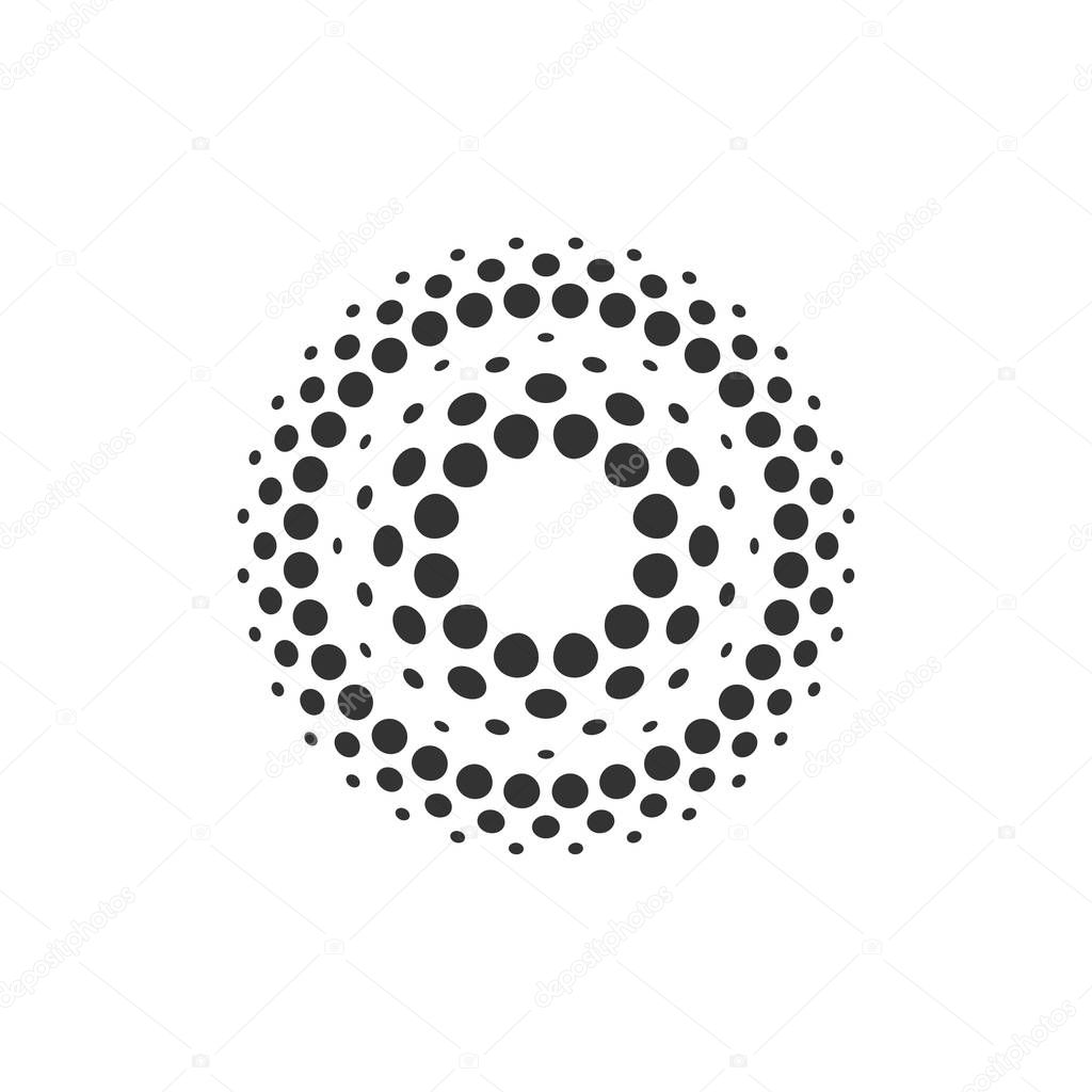 Halftone dots forms