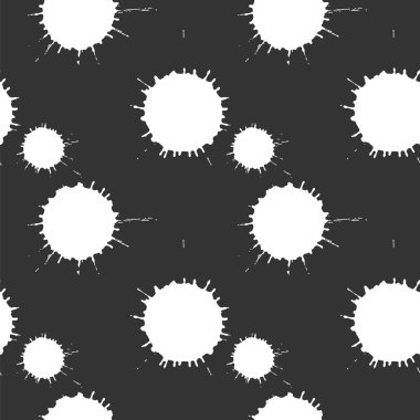 Soyut boya su sıçramalarına ve desen engelliyor.