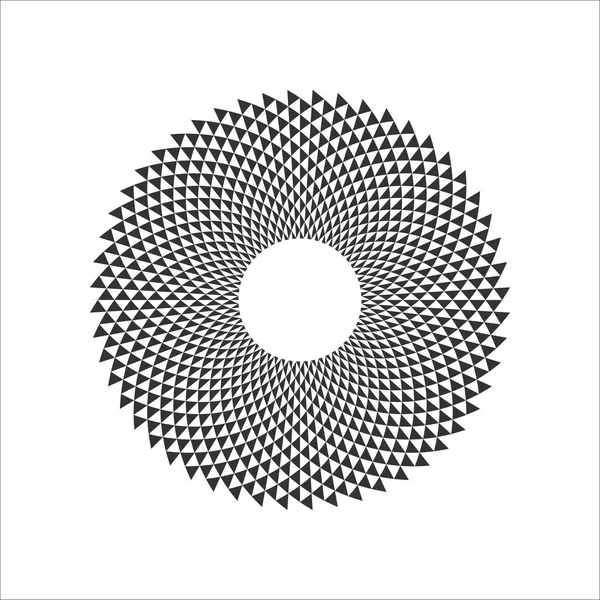 Elemento de diseño fractal circular — Vector de stock