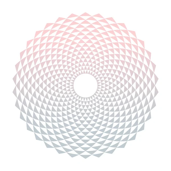 Elemento de diseño fractal circular — Vector de stock