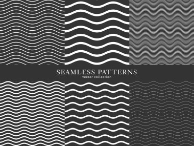 Dalgalar geometrik Dikişsiz desen