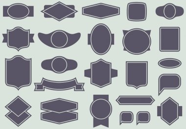 Etiketleri ve çerçeveler seamless modeli