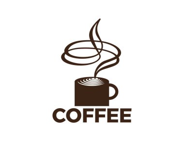 Kahve fincanı logo şablonu