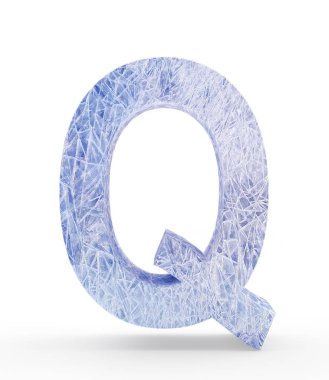Beyaz buz harf Q 