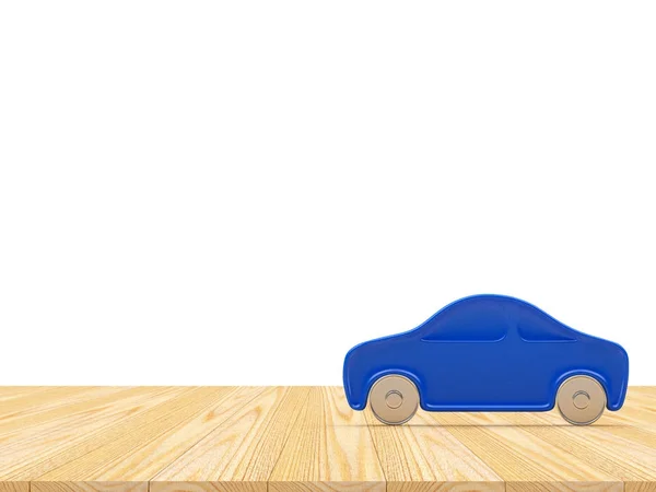 Ikona Niebieski Samochód Miejsca Tekst Białym Tle Ilustracja — Zdjęcie stockowe