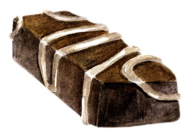 Suluboya kare çikolata şeker