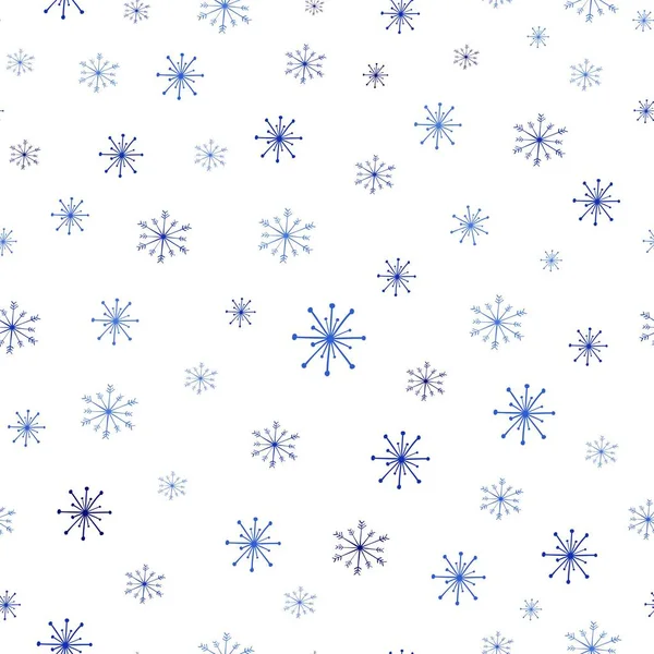 Boże Narodzenie bezszwowe wzór płatki śniegu na białym tle. Tło wektor wzór zima . — Wektor stockowy