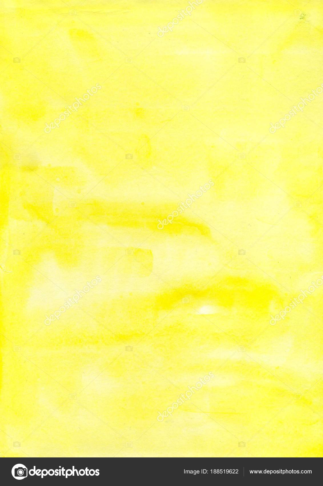 Yellow watercolor background for your design. Hand painted bright watercolor  texture on white background Stock Photo by ©.com  188519622