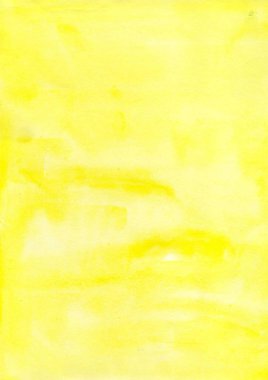 Tasarımınız için sarı suluboya arka plan. Beyaz arka plan üzerinde parlak suluboya doku el boyalı