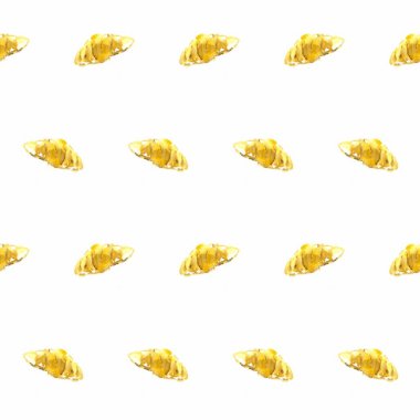 Suluboya kruvasan gösterimi ile sorunsuz pattren