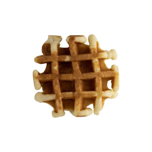 Wiener Waffel Großaufnahme Isoliert Auf Weißem Hintergrund — Stockfoto