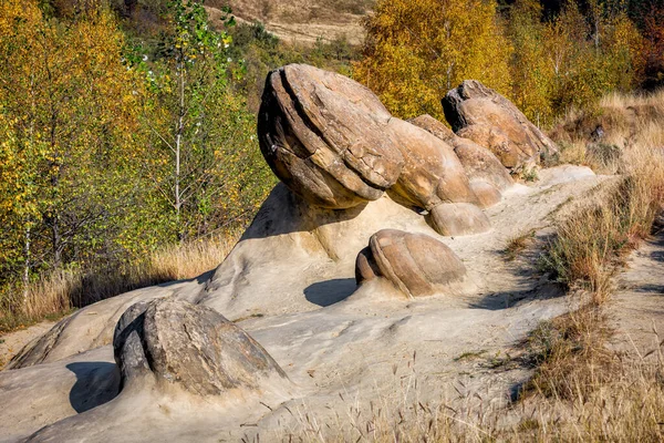 Antiguo Trovant Espectacular Formaciones Rocosas Natural Formado Vivir Crecer Piedras — Foto de Stock