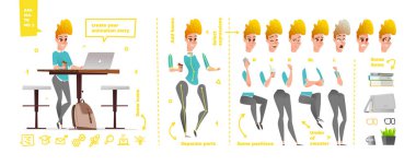 Stilize karakter vücut parçaları 