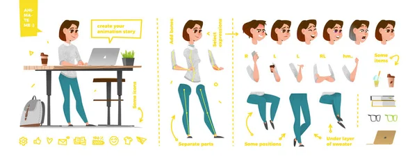 Stilize karakter vücut parçaları 