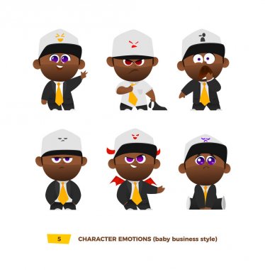 Şirin Bebek karakter duygular seti.