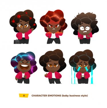 Şirin Bebek karakter duygular seti. 