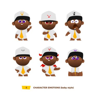 Şirin Bebek karakter duygular seti.