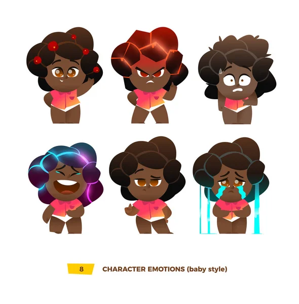 Şirin Bebek karakter duygular seti. 