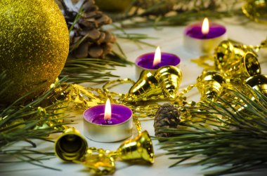 tatil mumlar ve dekorasyon