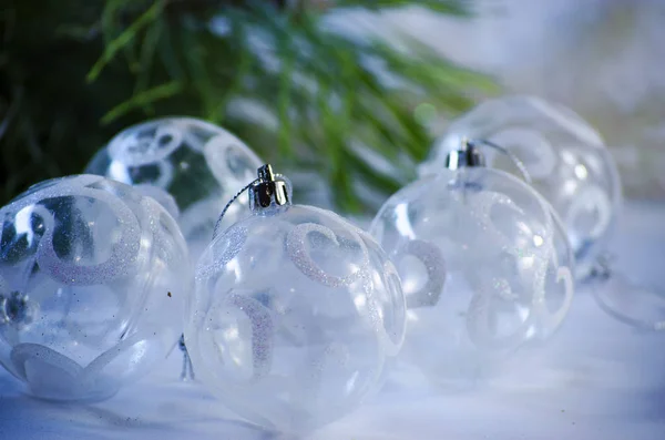 Noel ağacı Noel topları — Stok fotoğraf