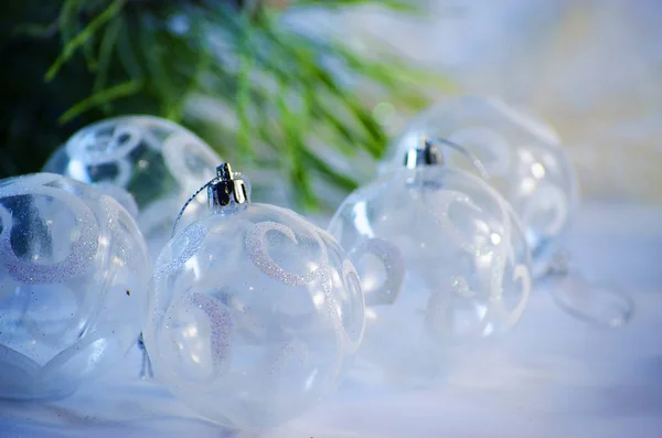 Noel ağacı Noel topları — Stok fotoğraf