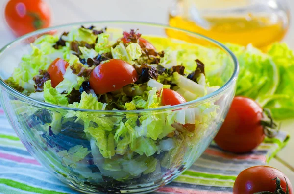 Fogyókúra zöldség saláta — Stock Fotó