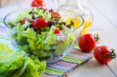 diyet sebze salatası