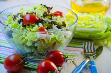 diyet sebze salatası