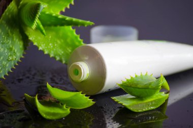 aloe vera ile spa için güzellik ürünleri