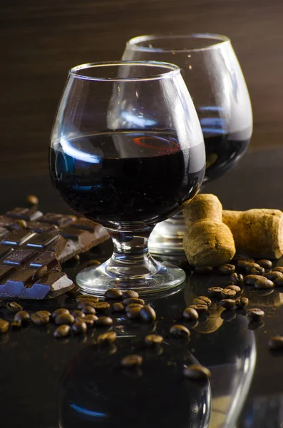 Rum e cioccolato — Foto Stock