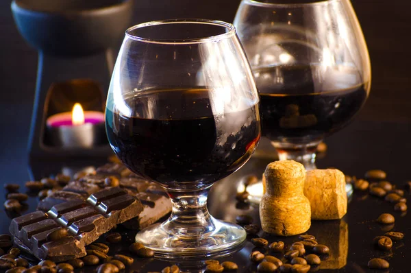 Rum e cioccolato — Foto Stock