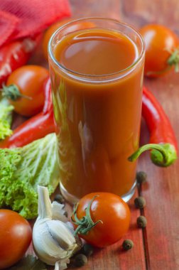 Vegetable juice and vegetables