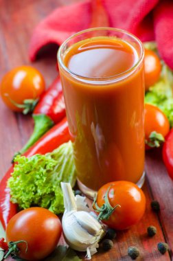 Vegetable juice and vegetables