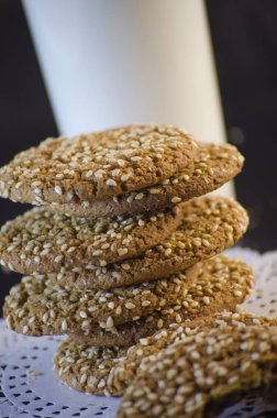 süt ve yulaf ezmesi kurabiye