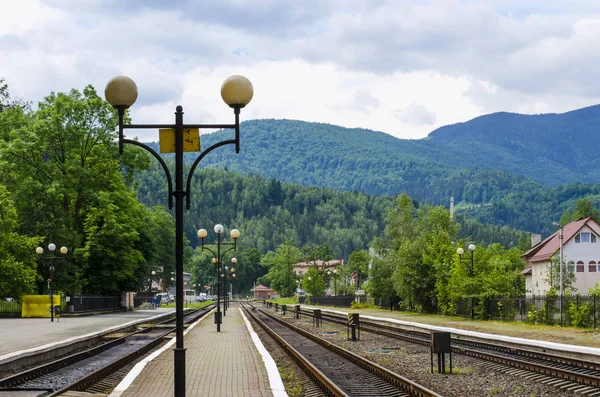 Railway station in the mountains