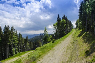 Popüler kayak merkezi Bukovel yaz