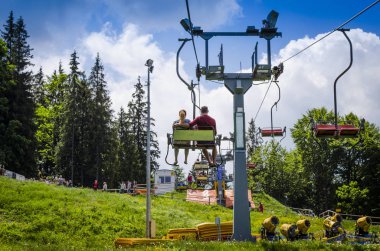 Popüler kayak merkezi Bukovel yaz