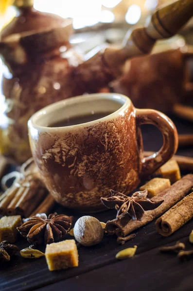 Café com temperos — Fotografia de Stock