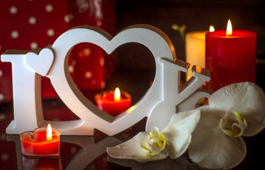 kartpostal tüm sevenler ya da Sevgililer günü gününe