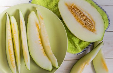 Taze olgun kavun kapağı