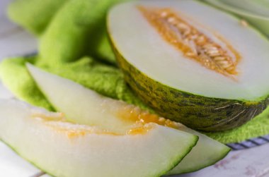 Taze olgun kavun kapağı