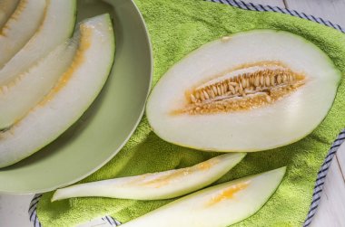 Taze olgun kavun kapağı