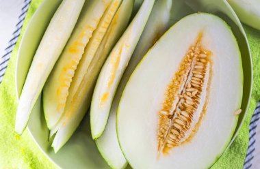 Taze olgun kavun kapağı