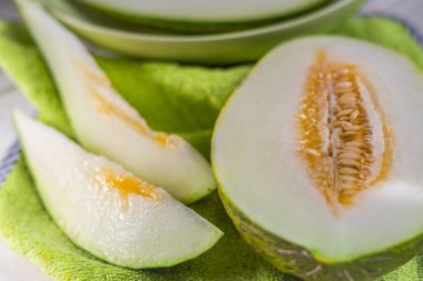 Taze olgun kavun kapağı